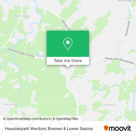 Haustierpark Werdum map