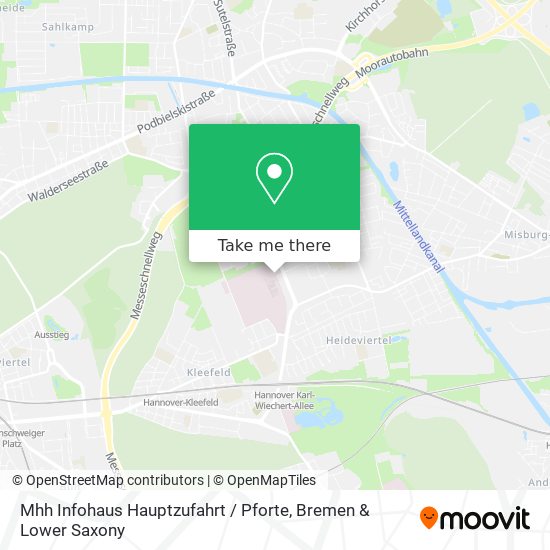 Mhh Infohaus Hauptzufahrt / Pforte map