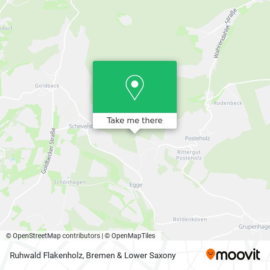 Ruhwald Flakenholz map