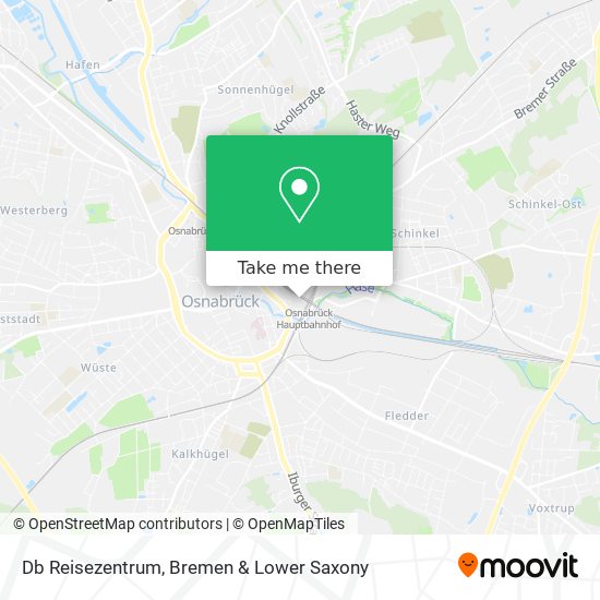 Db Reisezentrum map
