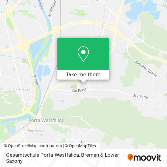 Gesamtschule Porta-Westfalica map