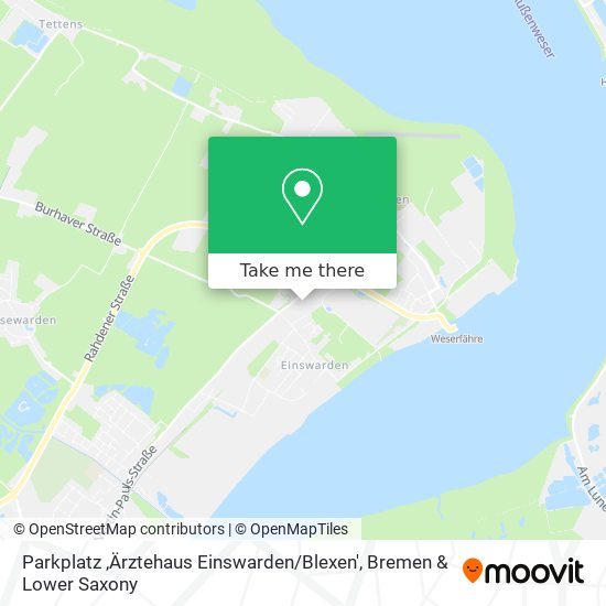 Карта Parkplatz ,Ärztehaus Einswarden / Blexen'