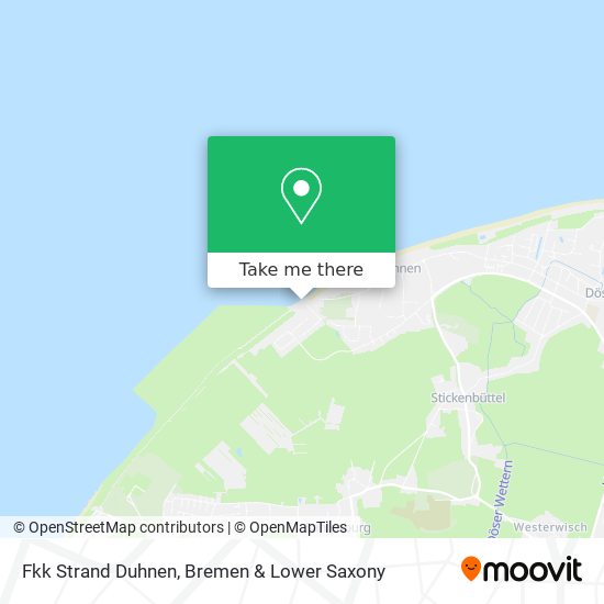 Fkk Strand Duhnen map