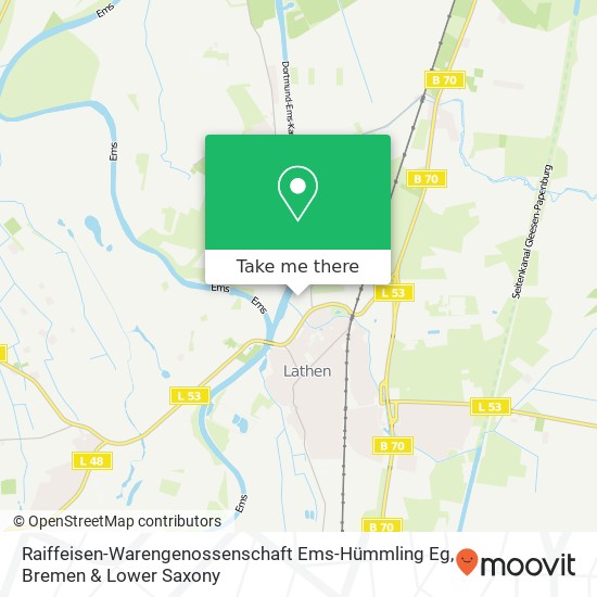 Карта Raiffeisen-Warengenossenschaft Ems-Hümmling Eg