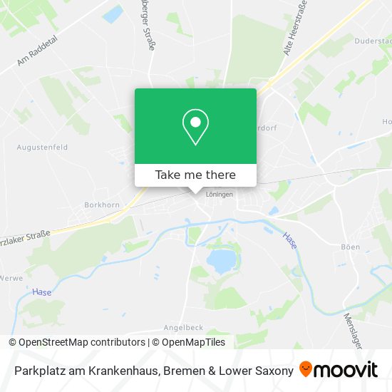 Parkplatz am Krankenhaus map