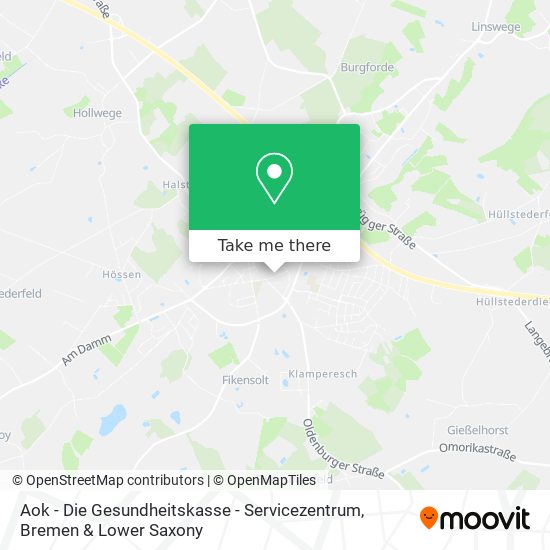 Aok - Die Gesundheitskasse - Servicezentrum map