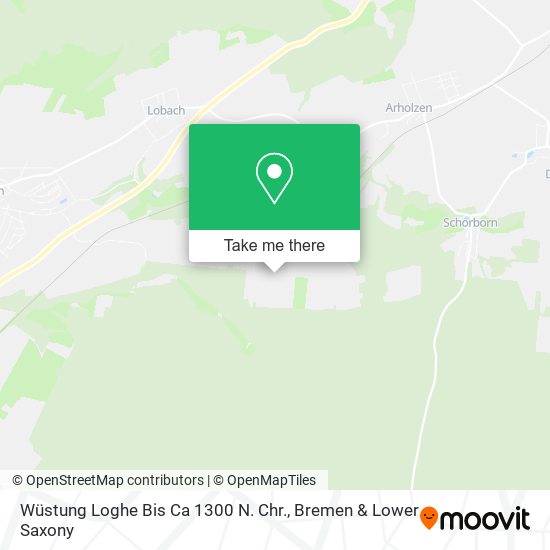 Wüstung Loghe Bis Ca 1300 N. Chr. map