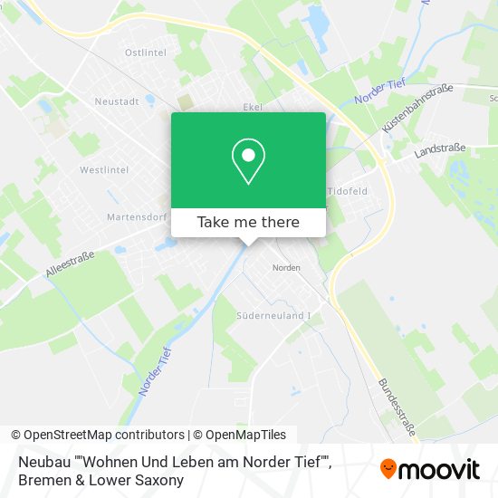 Neubau ""Wohnen Und Leben am Norder Tief"" map