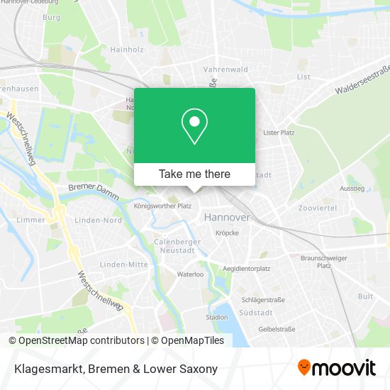 Klagesmarkt map