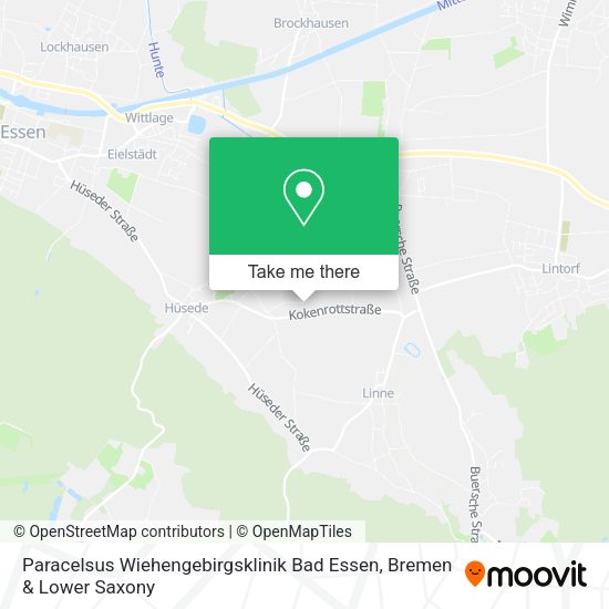 Paracelsus Wiehengebirgsklinik Bad Essen map