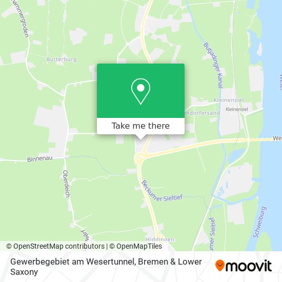 Gewerbegebiet am Wesertunnel map
