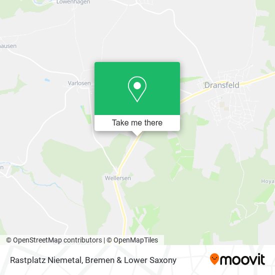Rastplatz Niemetal map