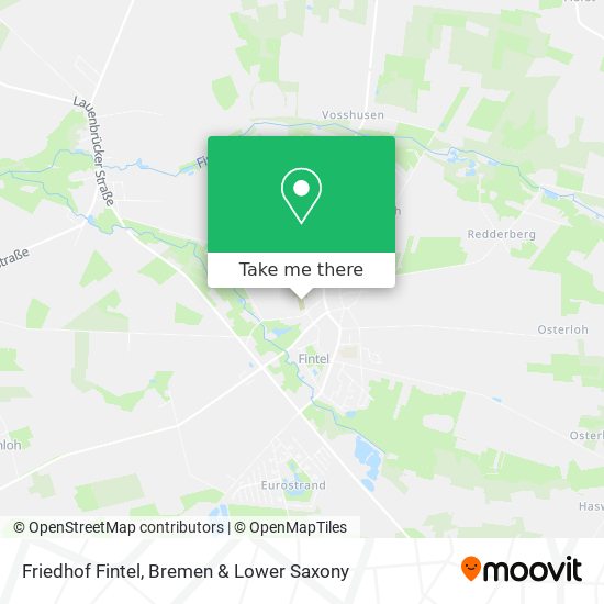 Friedhof Fintel map