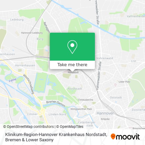 Klinikum-Region-Hannover Krankenhaus Nordstadt map