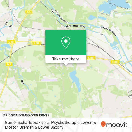 Gemeinschaftspraxis Für Psychotherapie Löwen & Molitor map
