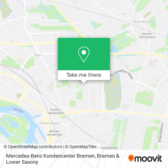 Mercedes-Benz Kundencenter Bremen map