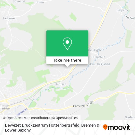 Dewezet Druckzentrum Hottenbergsfeld map