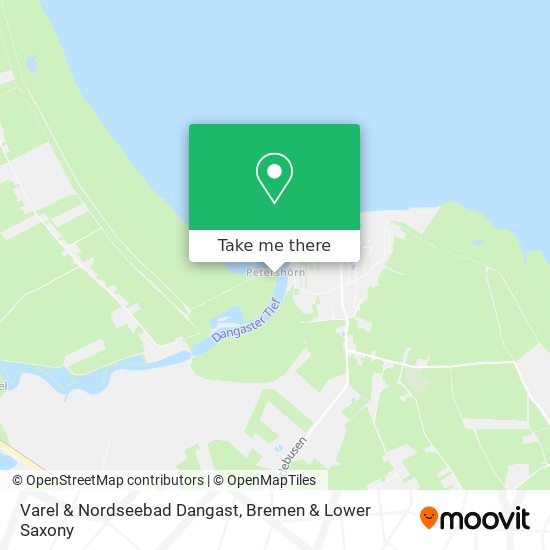 Varel & Nordseebad Dangast map