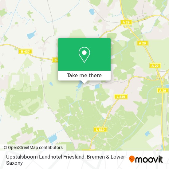 Upstalsboom Landhotel Friesland map