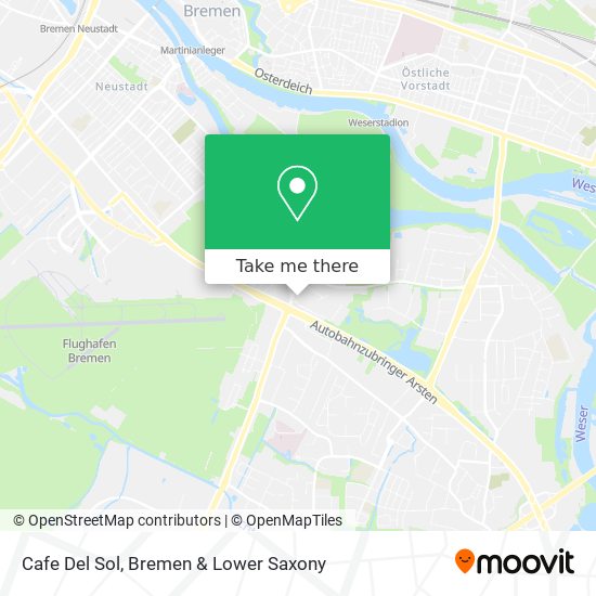 Cafe Del Sol map