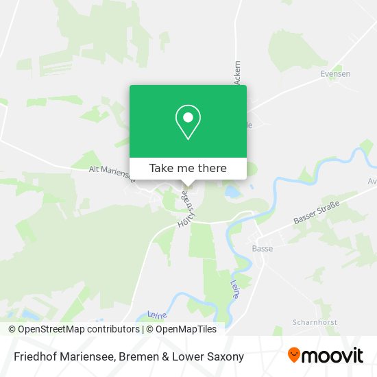 Friedhof Mariensee map