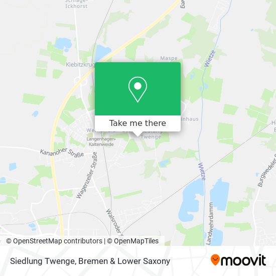 Siedlung Twenge map