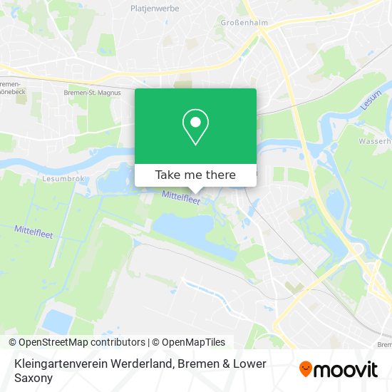 Kleingartenverein Werderland map