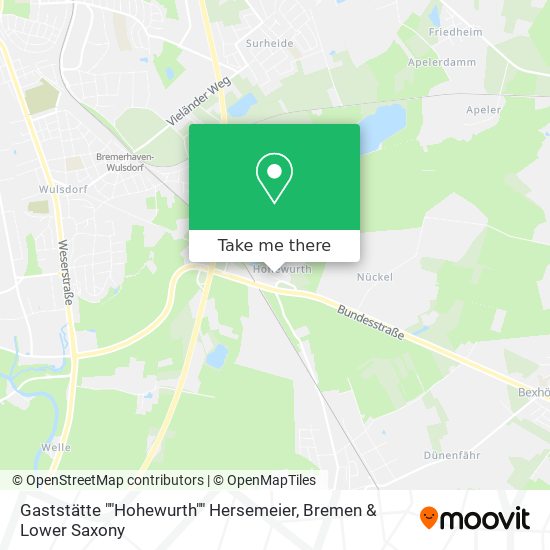 Gaststätte ""Hohewurth"" Hersemeier map