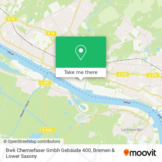 Bwk Chemiefaser Gmbh Gebäude 400 map