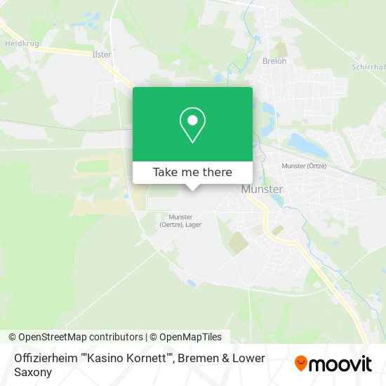 Offizierheim ""Kasino Kornett"" map