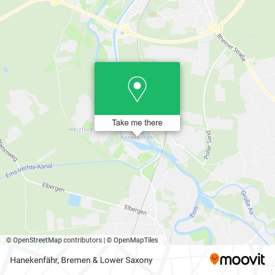 Hanekenfähr map