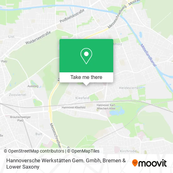 Карта Hannoversche Werkstätten Gem. Gmbh