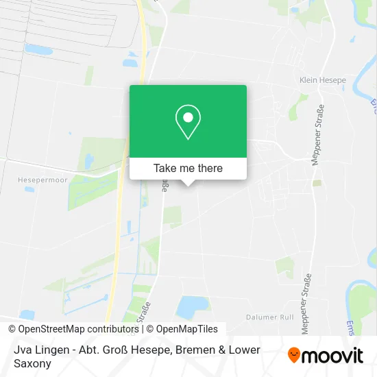 Карта Jva Lingen - Abt. Groß Hesepe