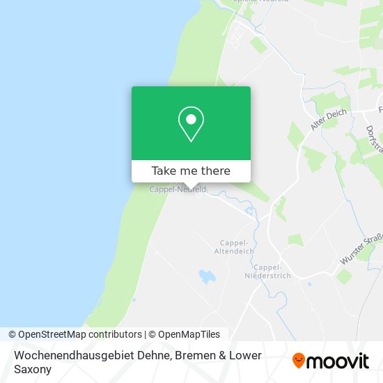 Wochenendhausgebiet Dehne map