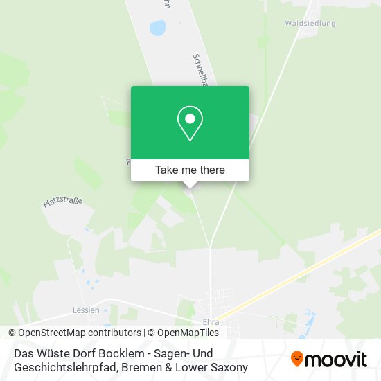 Das Wüste Dorf Bocklem - Sagen- Und Geschichtslehrpfad map