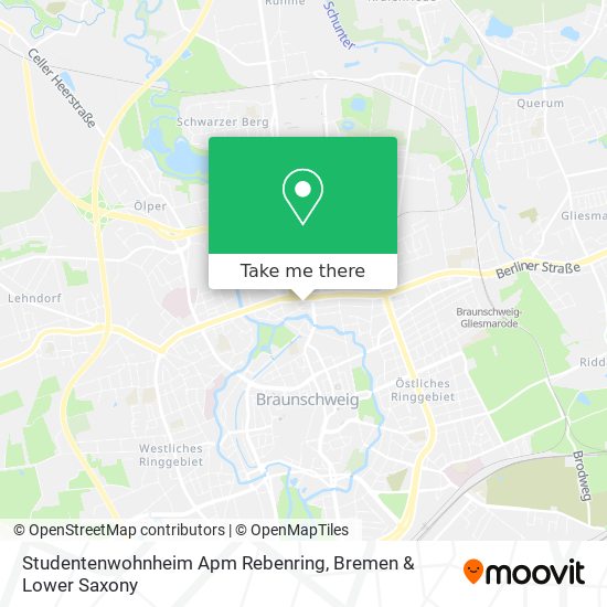 Studentenwohnheim Apm Rebenring map