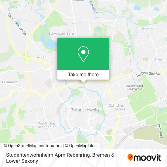 Карта Studentenwohnheim Apm Rebenring