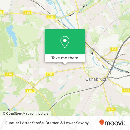 Quartier Lotter Straße map