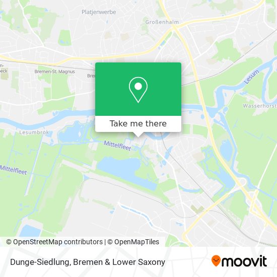 Dunge-Siedlung map