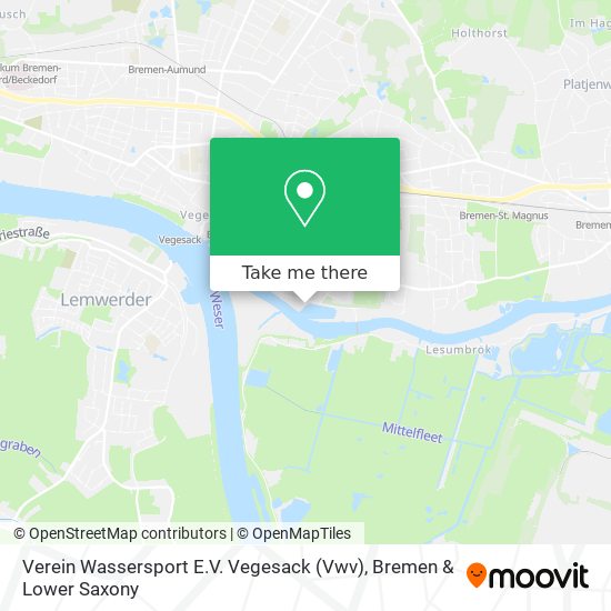 Verein Wassersport E.V. Vegesack (Vwv) map