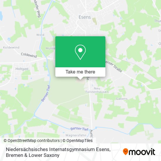 Niedersächsisches Internatsgymnasium Esens map