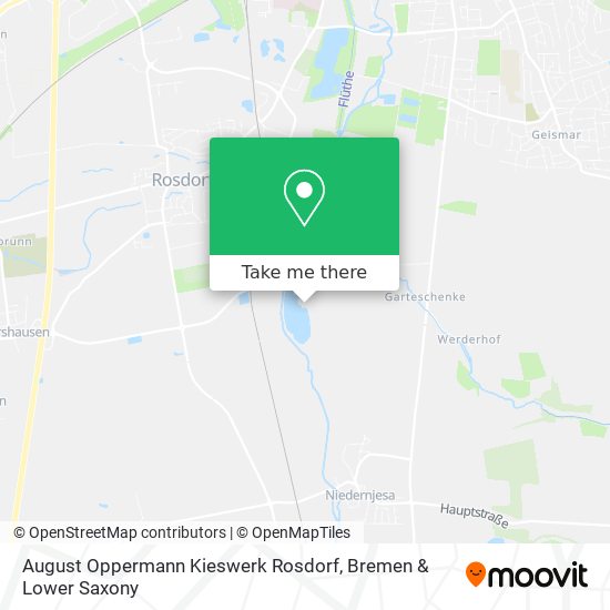 August Oppermann Kieswerk Rosdorf map