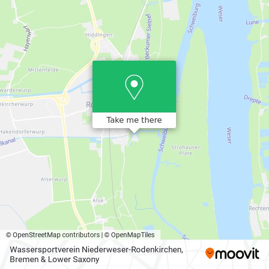 Wassersportverein Niederweser-Rodenkirchen map