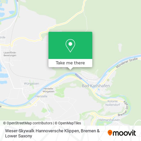 Weser-Skywalk Hannoversche Klippen map