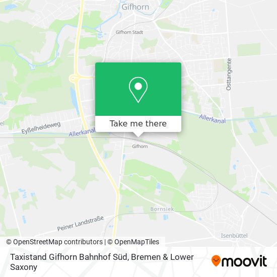 Taxistand Gifhorn Bahnhof Süd map