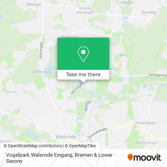 Vogelpark Walsrode Eingang map