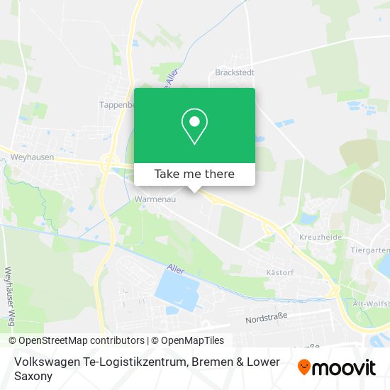 Volkswagen Te-Logistikzentrum map