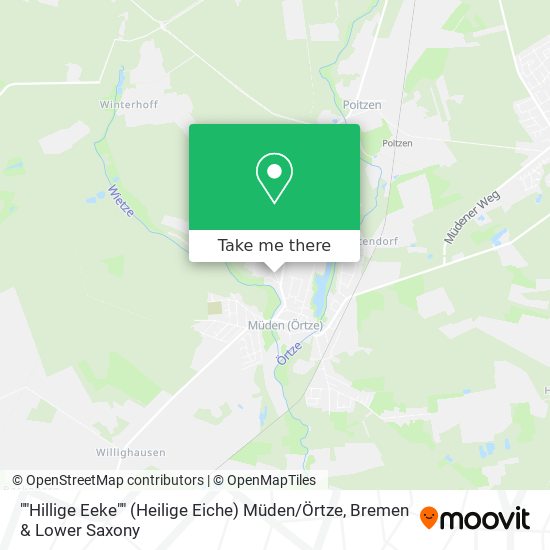 ""Hillige Eeke"" (Heilige Eiche) Müden / Örtze map