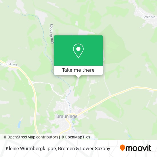 Kleine Wurmbergklippe map