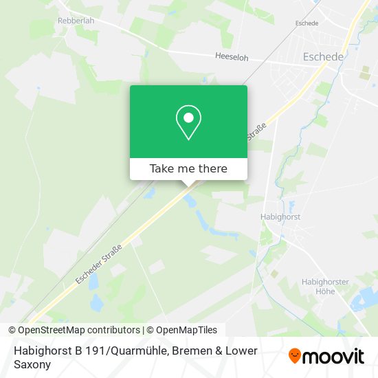 Habighorst B 191/Quarmühle map